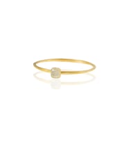 Kadir Jewellery Zirkon Taşlı Ayarlanabilir 22 Ayar Altın Kaplama Bilezik (Beyaz)