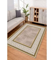 Dijital Kaymaz Taban Yıkanabilir Renkli Salon Halısı Mutfak Halısı Yolluk ND-SM-38 (Kahverengi)