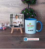 Ziraat Mühendisi Fotoğraflı Dekoratif Taş, Kupa Bardak Beyaz Hediye (Model 4)