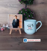 Sınıf Öğretmeni Fotoğraflı Dekoratif Taş, Kupa Bardak Beyaz Hediye (Model 5)