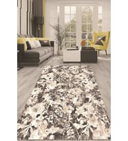 Dijital Kaymaz Taban Yıkanabilir Modern Renkli Salon Halısı Mutfak Halısı Yolluk ND-HT-375 (Kahverengi)