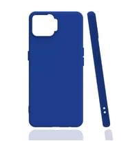 Kvy Oppo Reno 4 Lite Biye Silikon Kılıf (Mavi)