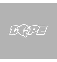 Dope Araba Sticker siyah 15x5 CM (Beyaz)