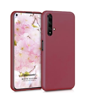 Microsonic Matte Silicone Huawei Nova 5T Kılıf (Mor)