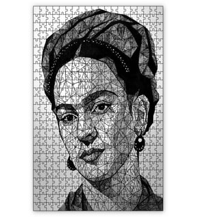 Cakapuzzle Frida Kahlo Prizmatik Puzzle Yapboz MDF (Ahşap) (1000 Parça)