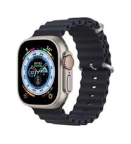 Apple Watch 7 41mm Zore KRD-75 Silikon Kordon (Gece Mavisi)