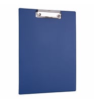 Kapaksız Sekreterlik A4 Pvc 100 Yaprak Kapasiteli Clip Board 22,5x32 cm (Mavi)