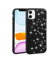 Apple iPhone 11 Kılıf Parlak Taşlı Tasarım Zore Linea Kılıf (Siyah)