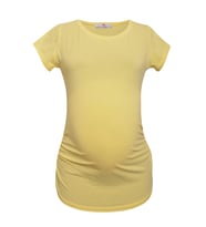 LuvmaBelly  Maternity 2009_2015 Pamuklu Hamile (9 Renk Mevcut) T-shirt (Sarı)