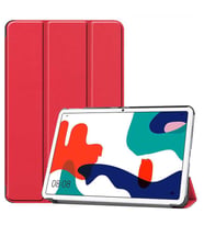Huawei Mate Pad 10.4 Zore Smart Cover Standlı 1-1 Tablet Kılıf (Kırmızı)