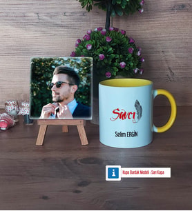 Savcı Fotoğraflı Dekoratif Taş, Kupa Bardak Beyaz Hediye (Model 7)