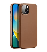 Dux Ducis Grit Series iPhone 14 6.1inç Premium MagSafe Uyumlu Kılıf (Kahverengi)