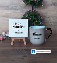 Hemşire Dekoratif Taş, Kupa Bardak Kırmızı Hediye (Model 9)