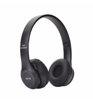 P47 Wireless SD Kart Destekli Bluetooth 5.0 Kulak Üstü Kulaklık (Siyah)