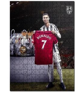 Cakapuzzle Cristiano Ronaldo Forma Kupa Gösteriyor Puzzle Yapboz MDF (Ahşap) (255 Parça)