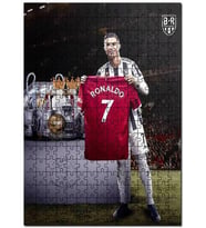 Cakapuzzle Cristiano Ronaldo Forma Kupa Gösteriyor Puzzle Yapboz MDF (Ahşap) (255 Parça)