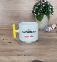 Odyometrist Hediye Sepeti Kupa Bardak T Kulplu, Kalemlik ve Ahşap Telefon Standı Tıp Bayramı Hediyesi (Model 5)