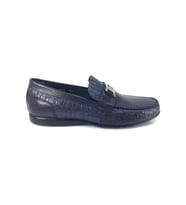 Fosco 2919 Erkek Kauçuk Taban Loafer Ayakkabı (Lacivert)