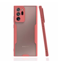 Galaxy Note 20 Ultra Kılıf Parfe Kenarları Pastel Renk Kılıf (Pembe)