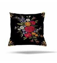 Geometrik Kilim Etnik Desen Afrika Gizli Fermuarlı Yastık Kılıfı Kırlent Kılıfı Koltuk Yastık Kılıfı (Siyah-Haki)