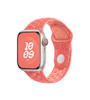 Apple Watch 7/8/9 41mm Kordon 2023 Point Delikli Silikon Strap Kayış (Turuncu)