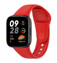 Xiaomi Redmi Watch 3 Zore KRD-81 Silikon Kordon (Kırmızı)