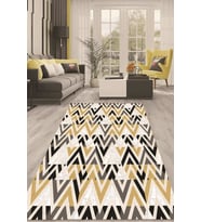 Dijital Kaymaz Taban Yıkanabilir Modern Renkli Salon Halısı Mutfak Halısı Yolluk ND-HT-777 (Sarı)