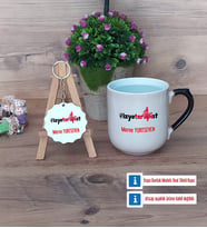 Fizyoterapist Kupa Bardak Kırmızı ve Ahşap Anahtarlık Hediye Fizyoterapistler Günü Hediyesi (Model 9)