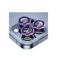 Uyumlu Model Apple iPhone 12 Pro Max Kamera Lens Koruyucu Çerçeveli Koruyucu CL-02 (Çok Renkli)