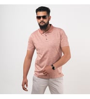 NEHİR by Faruk Ülker POLO YAKA ERKEK T-SHİRT (Somon)