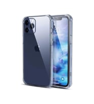 iPhone 12 Kılıf Kamera Korumalı Silikon Rubber Arka Kapak (Şeffaf Hologram)