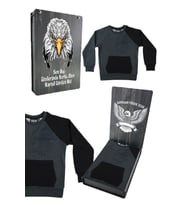 Beşiktaş Orijinal Lisanslı Kartal Baskılı Çocuk Sweat Hediyelik Ahşap Kutulu (Koyu Gri)