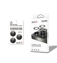 iPhone 16 Pro CL-12 Premium Safir Parmak İzi Bırakmayan Anti-Reflective Kamera Lens Koruyucu (Gri)