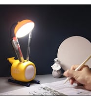 Led Masa Lambası Karikatür Usb Uçak Göz Koruması İçin Çalışma Masa Işığı (Sarı)