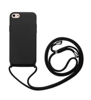 iPhone 7 Kılıf Kamera Çıkıntılı Airbag Askılı Tasarım Sert Silikon (Siyah)