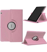 Huawei T5 10 inc Zore Dönebilen Standlı Tablet Kılıfı (Pembe)