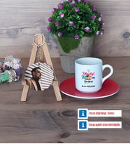 Teknoloji ve Tasarım Öğretmeni Türk Kahvesi Fincanı Ahşap Altlıklı ve Fotoğraflı Ahşap Anahtarlık Hediye Öğretmenler Günü Hediyesi (Model 3)