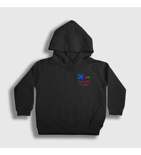 Presmono Unisex Çocuk Beyaz Face Gorillaz Kapüşonlu Sweatshirt 399599tt (Siyah)