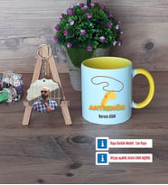 Antrenör Kupa Bardak Beyaz ve Fotoğraflı Ahşap Anahtarlık Hediye (Model 7)
