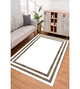 Dijital Kaymaz Taban Yıkanabilir Renkli Salon Halısı Mutfak Halısı Yolluk ND-SD-299 (Kahverengi)
