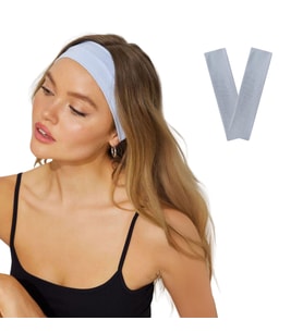 2li Spor Kadın Erkek Saç Bantları Elastik Kaymaz İnce Ter Emici Esnek Genç Saç Bandı Bandana Kadın Makyaj Yüz Yıkama Koşu Dans Fitness Yoga Pilates Bisiklet İçin Saç Bandı Taç Kadın Erkek Pamuk Atletik Egzersiz Ter Bandı Kafa Bandı (Buz Mavi)