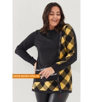 Büyük Beden Sweatshirt (Sarı)