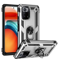 Xiaomi Poco X3 GT Kılıf Yüzüklü Zırh Tank Vega (Gri)