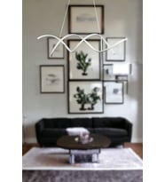 Lumora Modern Tasarım Beyaz Ledli Cafe - Mutfak - Salon 2 Li Led Avize (Beyaz)