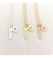 Pati Plaka İsimli 925 K Gümüş Kolye (Gold)