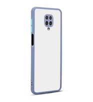 Xiaomi Redmi Note 9S Kılıf Zore Hux Düğme ve Kapak Zıt Renk Kılıf (Mor)