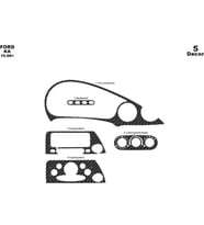 Meriç® Ford Ka Ön Torpido Kaplama Maun 5 Parça 1996-2002 (Karbon)