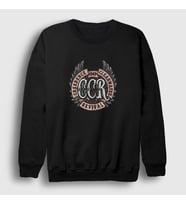 Presmono Unisex Beyaz Ccr Creedence Clearwater Revival Sweatshirt 489603tt (Siyah)