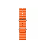 Apple Watch Kordon 3 4 5 6 7 8 Se Ultra Serisi 42 mm 44 mm45mm/49mm Uyumlu Silikon Spor Kayış (Turuncu)