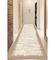 Dijital Baskılı Kaymaz Taban Yıkanabilir Modern Yolluk Ve Koridor Halısı NDU-HS-185 (Kahverengi)